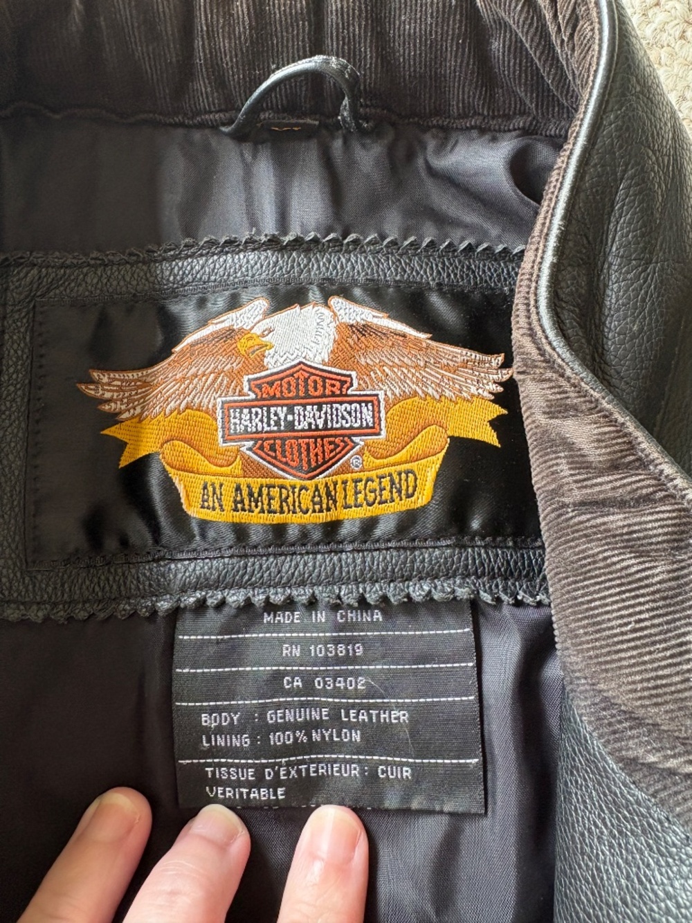 Harley Davidson Victory Lane Leather Jacket XL | #1 Logo Cafe Racer Motorcycle - Picture 4 of 14